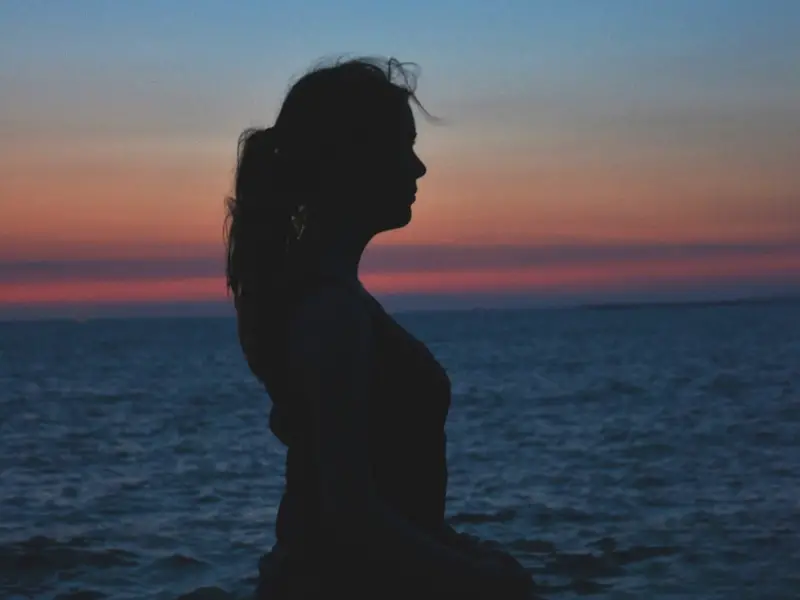 Woman meditating