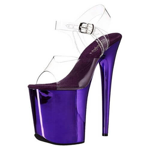 Purple Pleaser Shoes for Pole Dancing